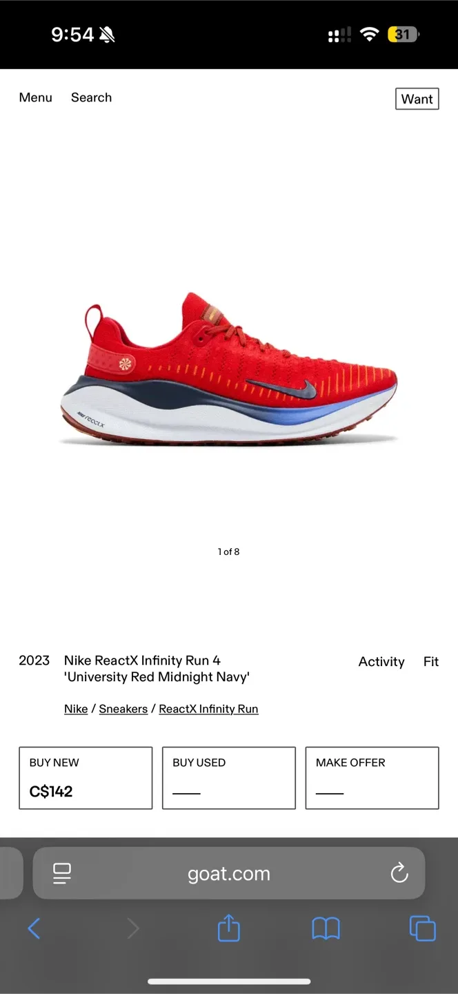 Nike ReactX Infinity Run 4 - US 9 image indicator(5)