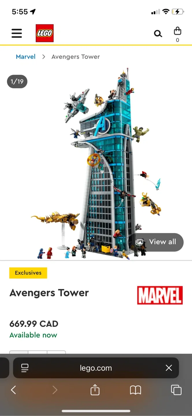 Lego Marvel Avengers Tower