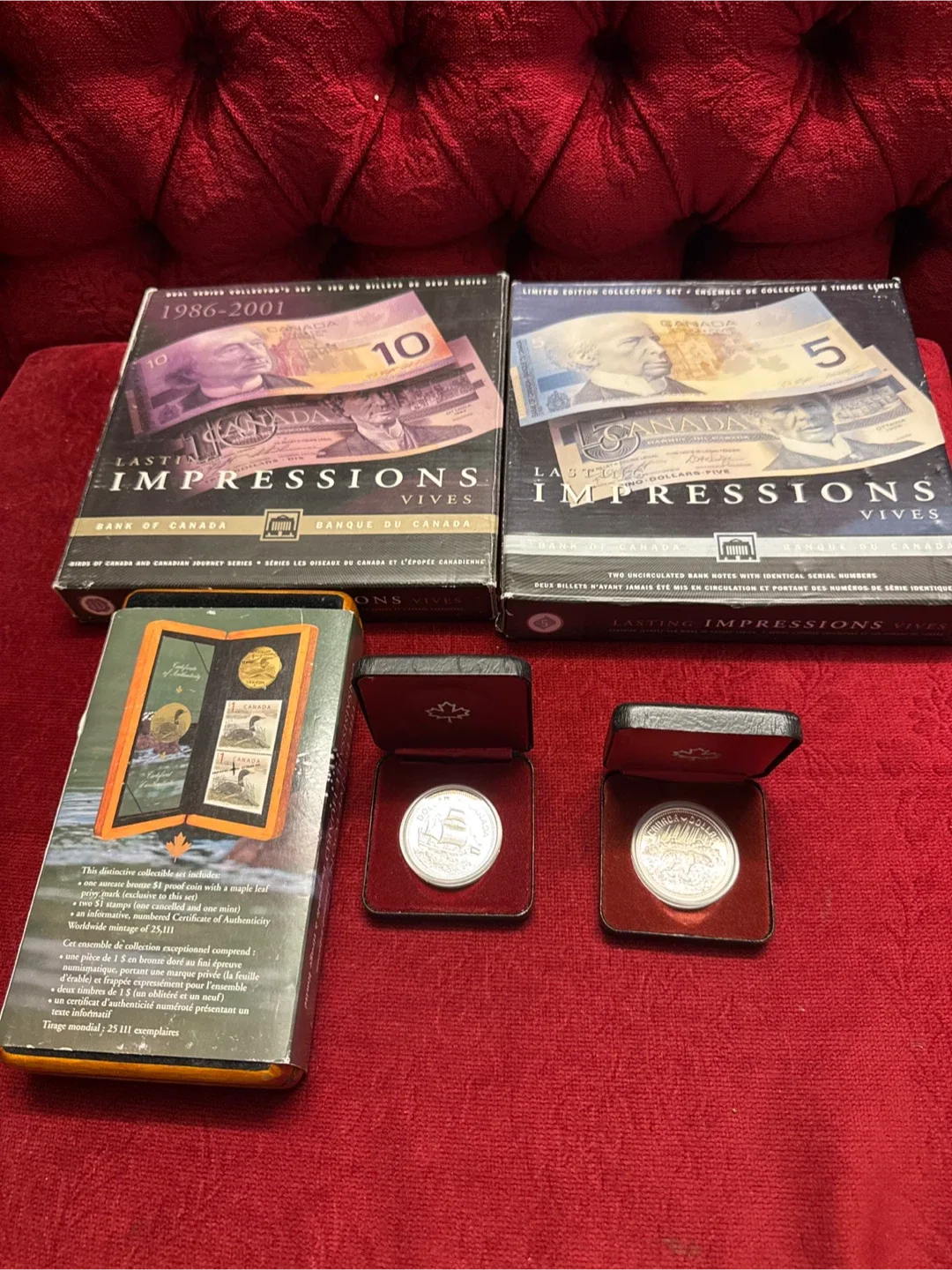 Canadian Bank Notes & Silver Dollar Coin Collection image indicator(9)