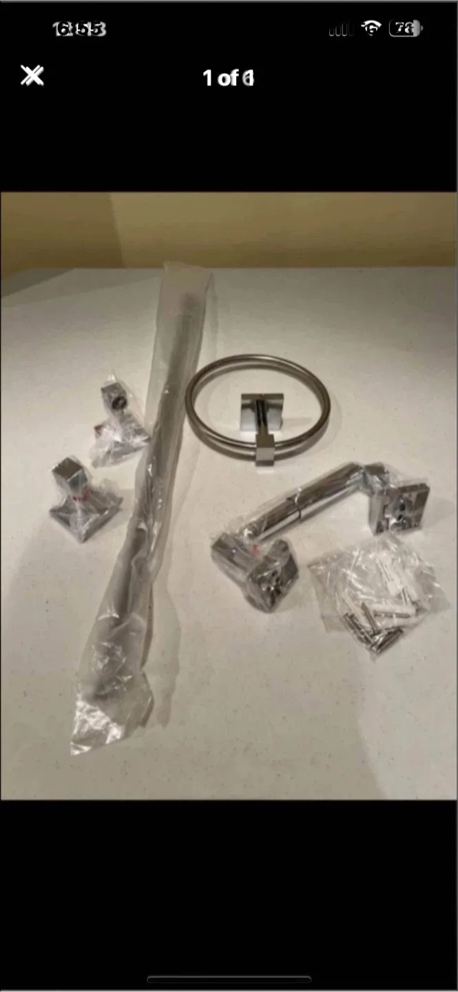 New Chrome Bathroom Hardware Set thumbnail