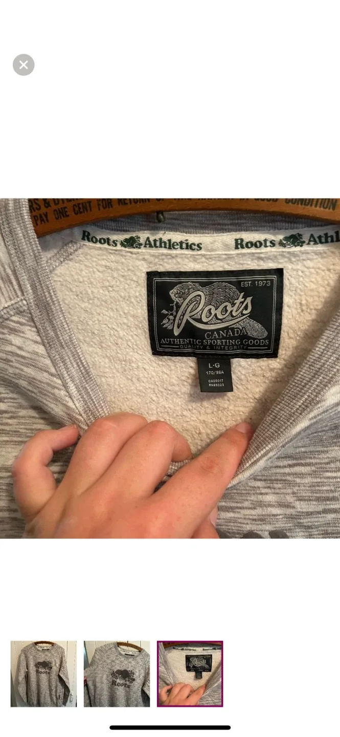 Roots Athletics Crewneck Sweater - Size L image indicator(3)