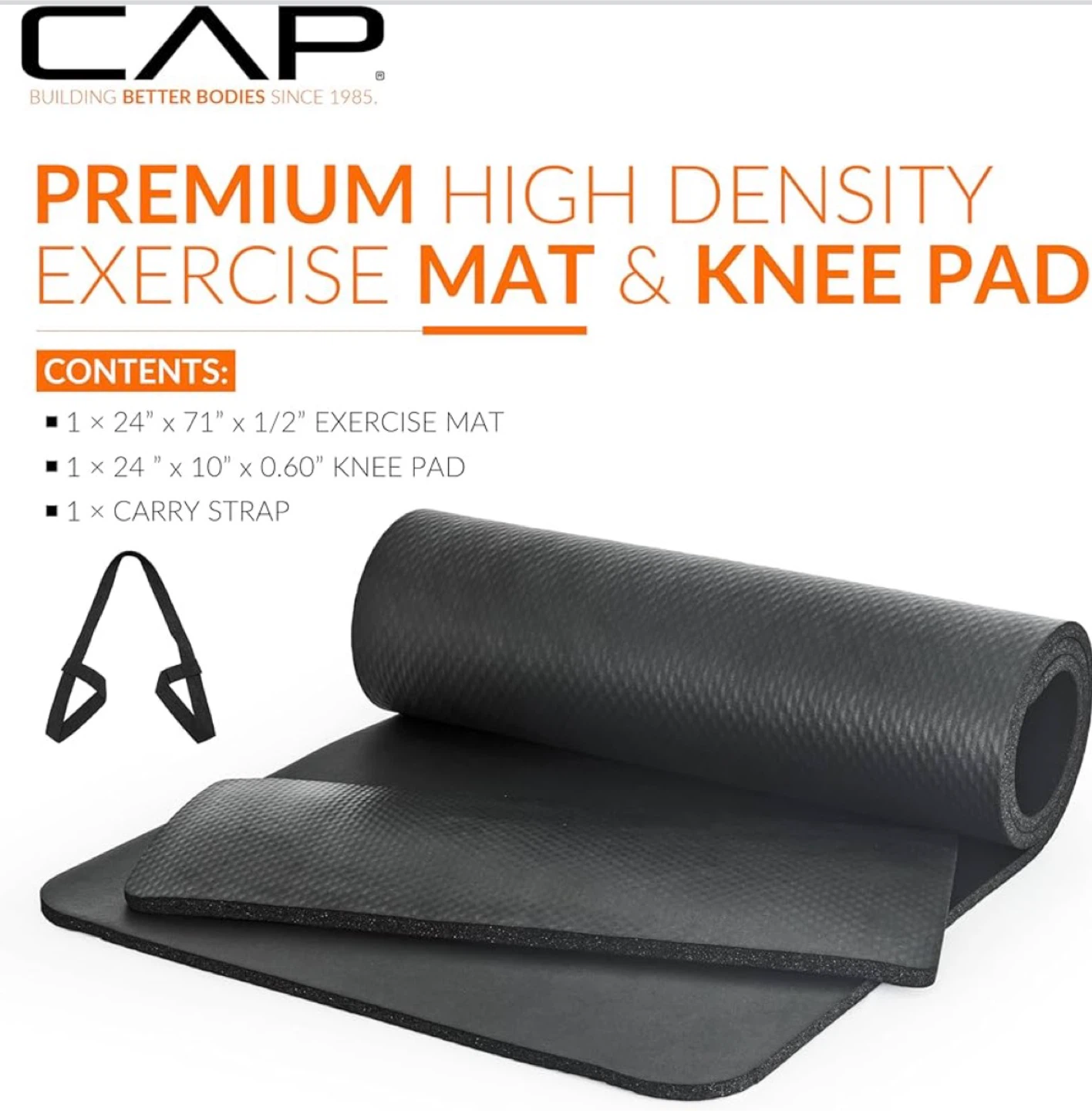 CAP Premium High Density Exercise Mat & Knee Pad - photo 2