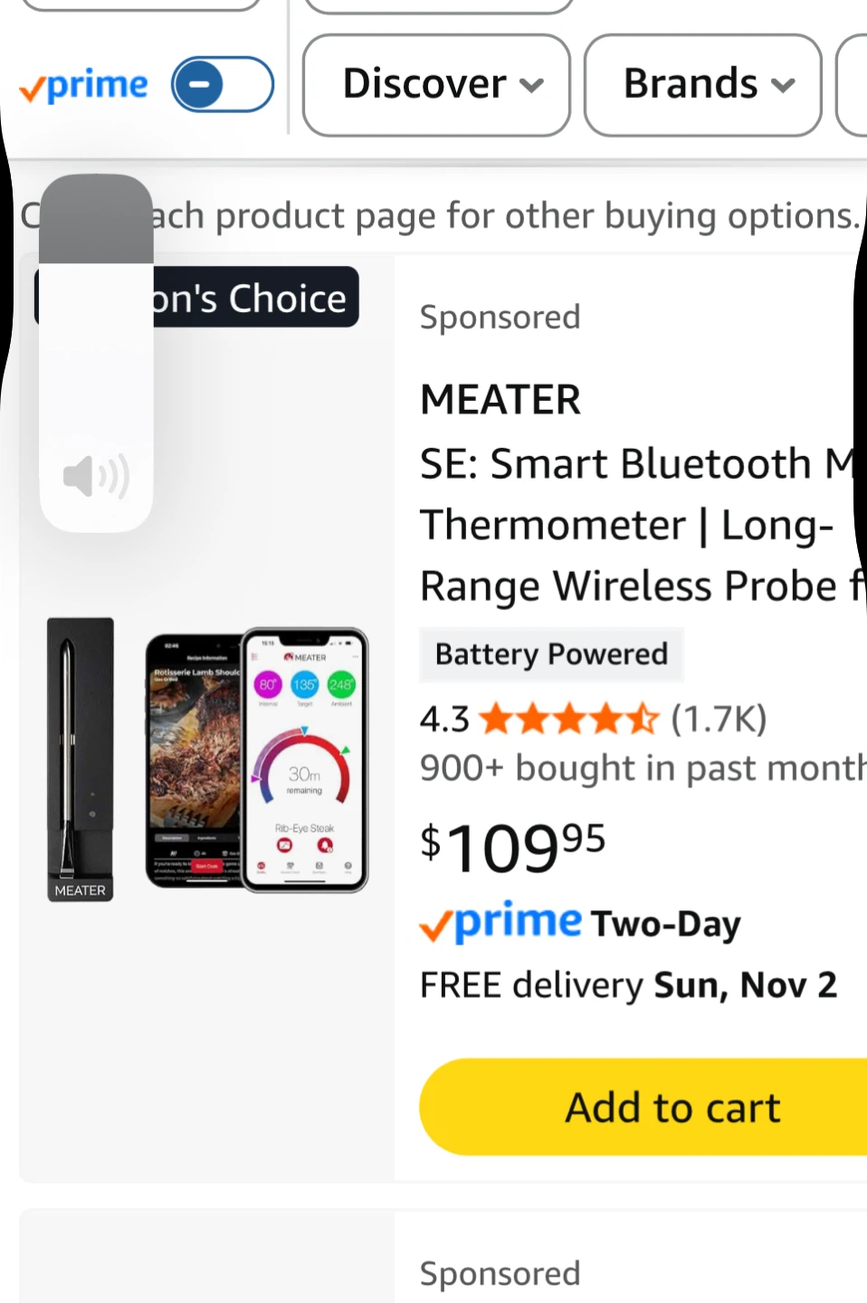 MEATER SE Smart Bluetooth Meat Thermometer