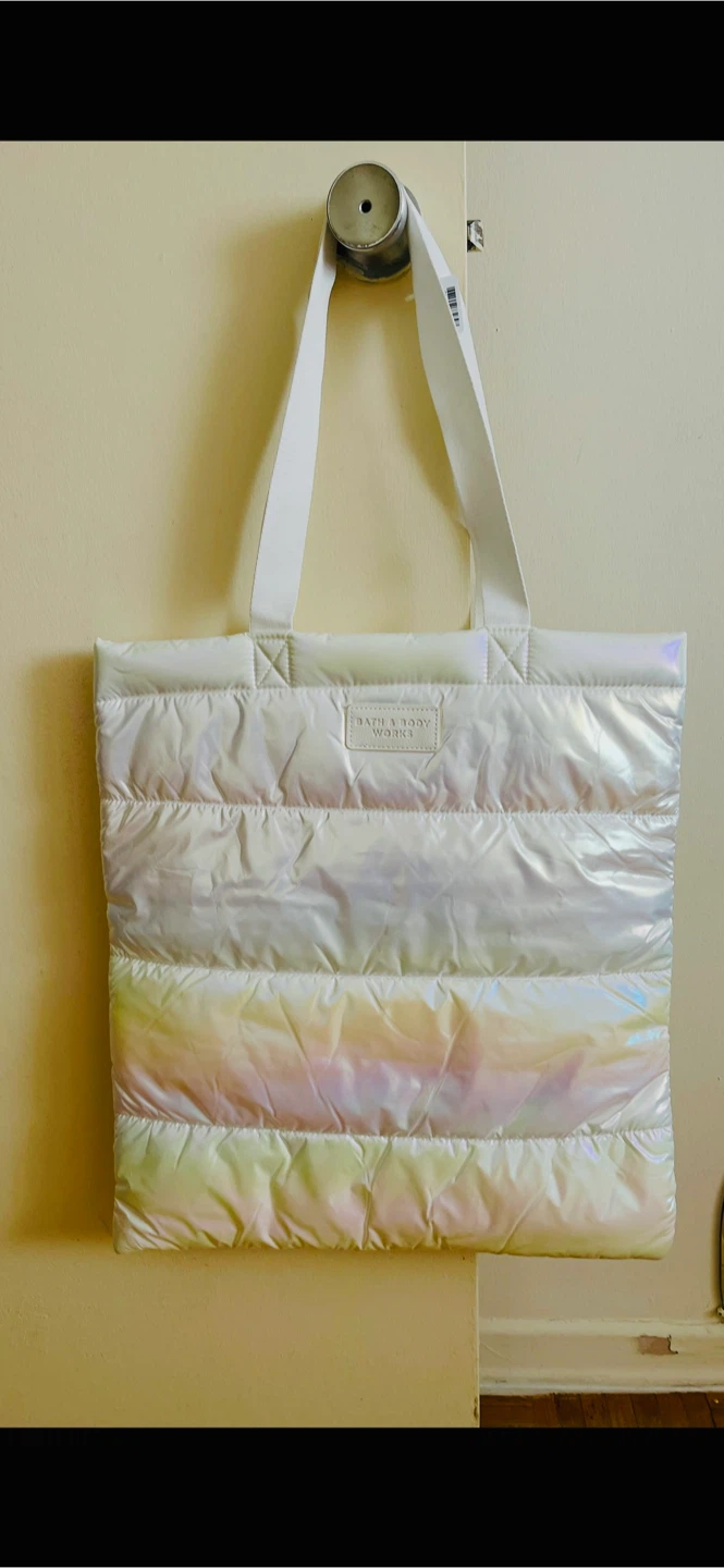 Bath & Body Works Iridescent Tote Bag