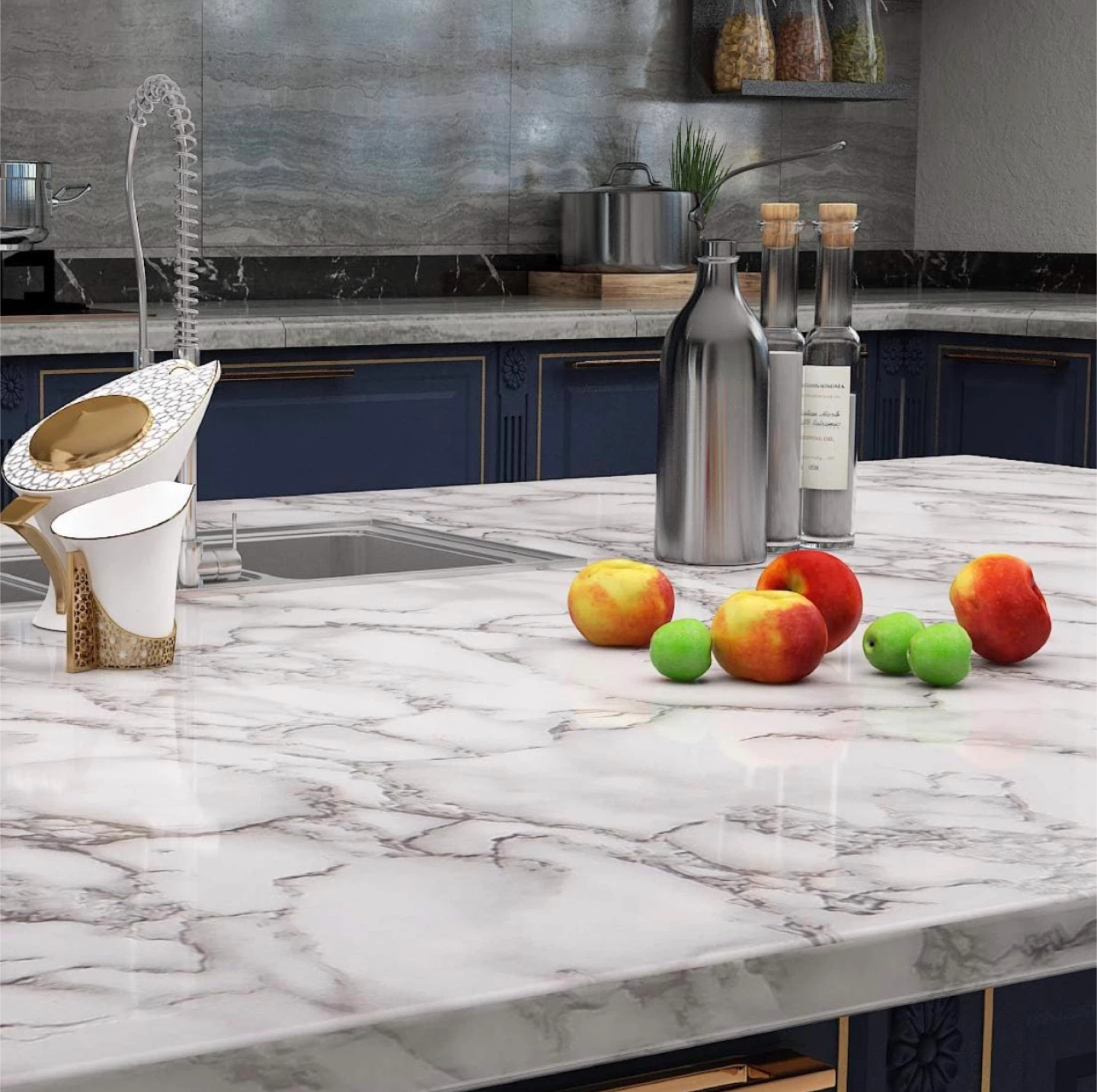 Marble Pattern Contact Paper - photo 4
