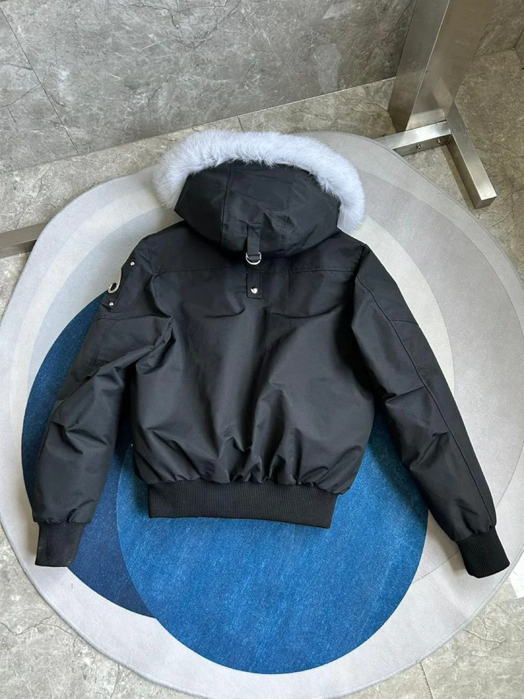 Moose Knuckles Black Bomber Jacket image indicator(6)