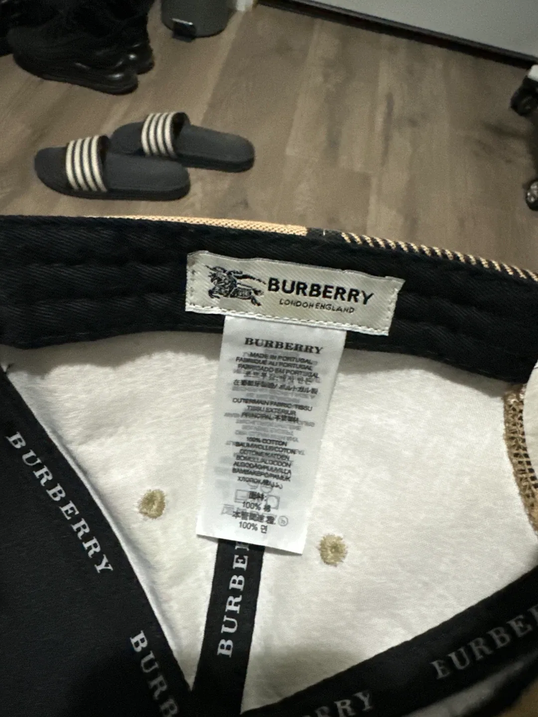 Burberry Checkered Baseball Cap image indicator(2)