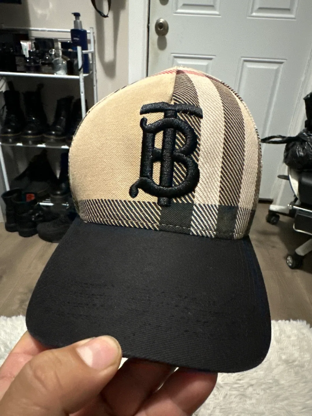 Burberry Checkered Baseball Cap thumbnail