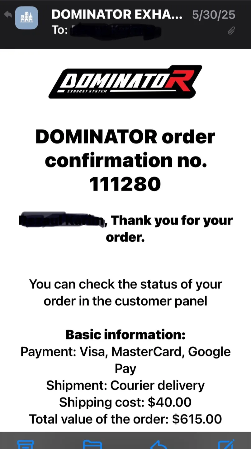 Dominator Exhaust System image indicator(3)