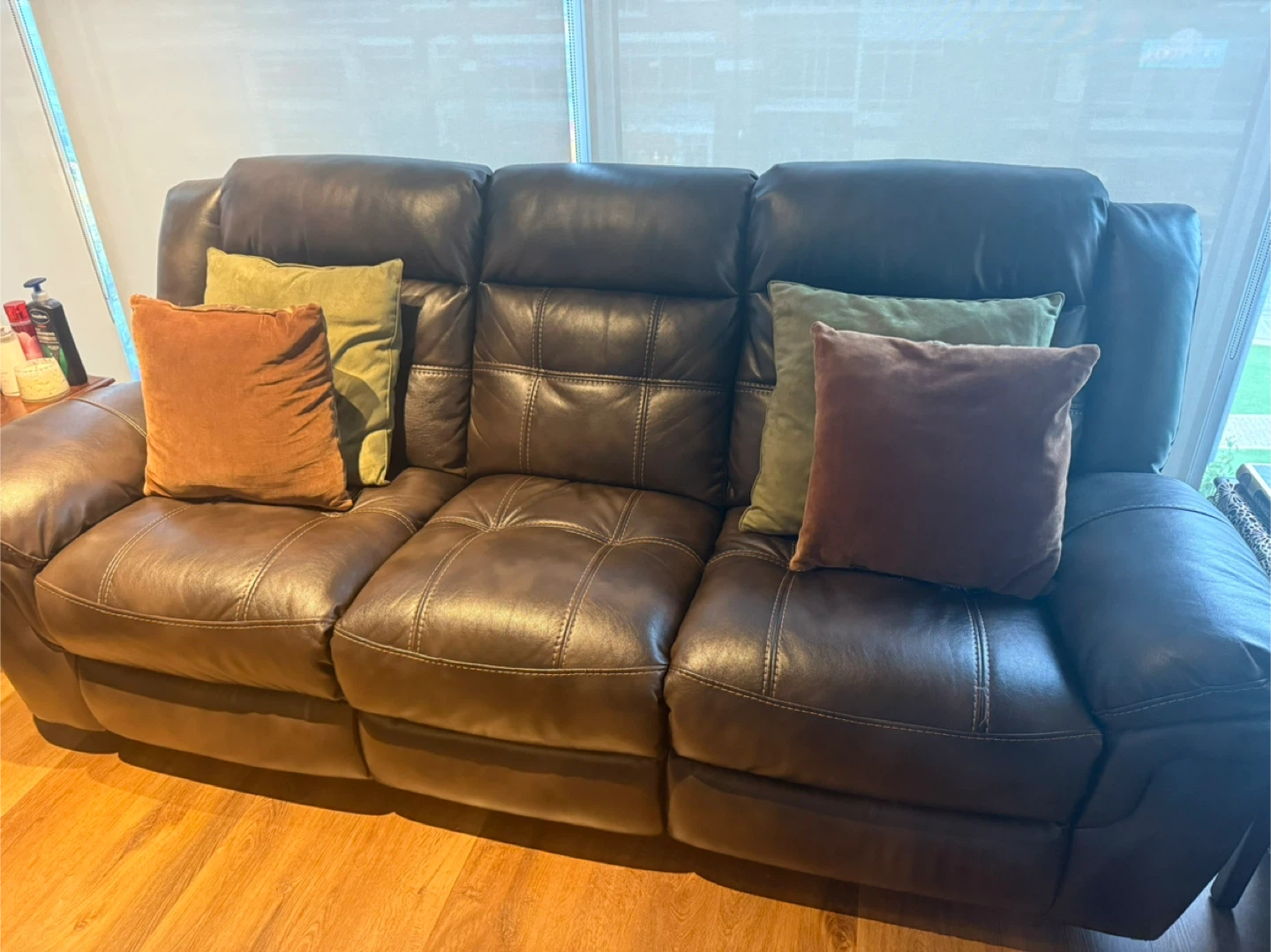 Reclining Leather Sofa
