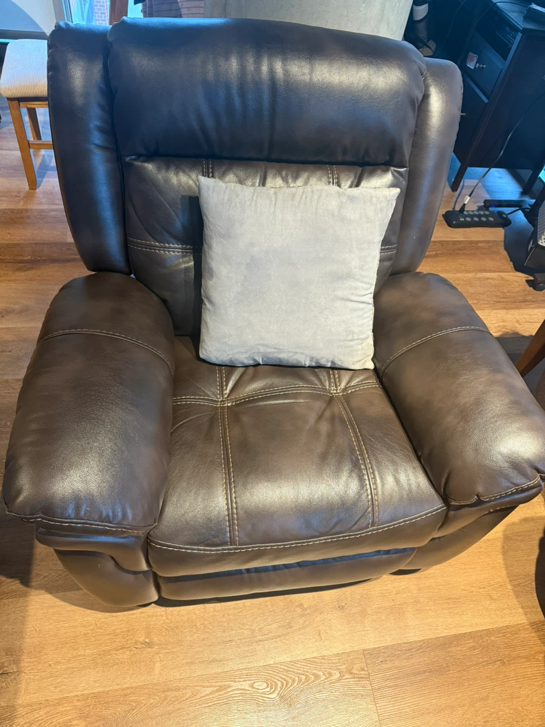 Reclining Leather Sofa - photo 2