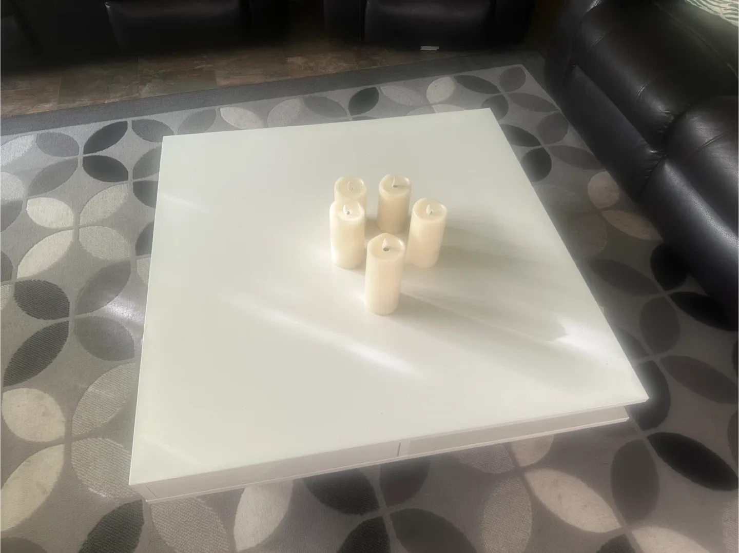 White Square Coffee Table