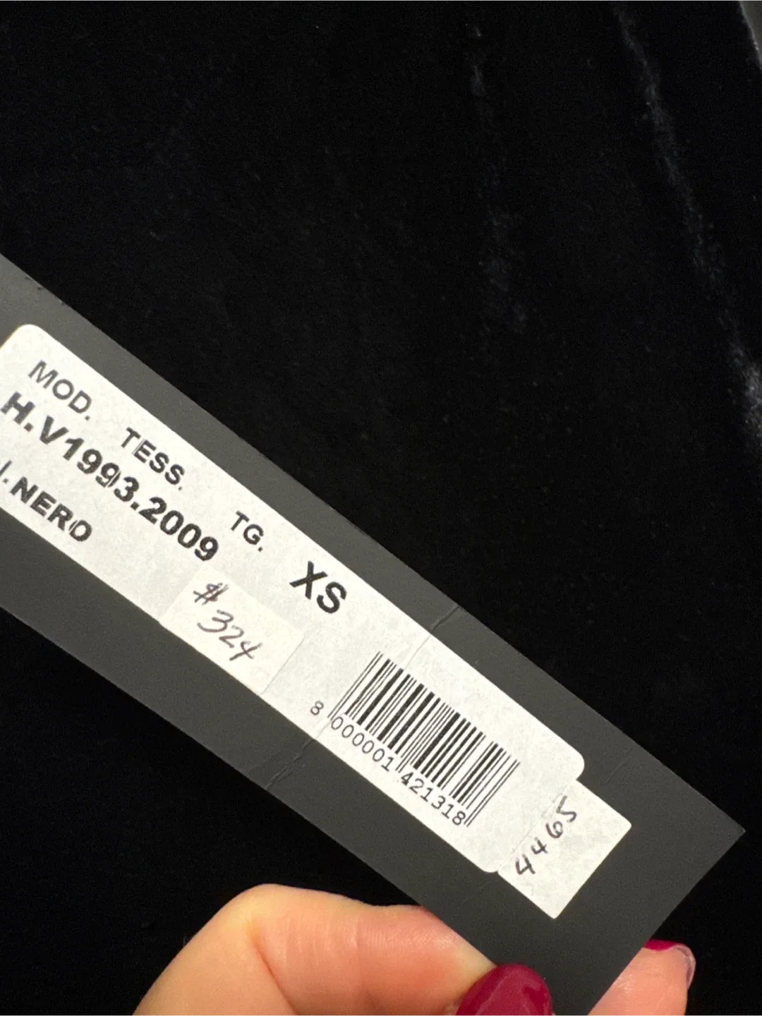 New Hanita Black Velvet Dress XS image indicator(3)