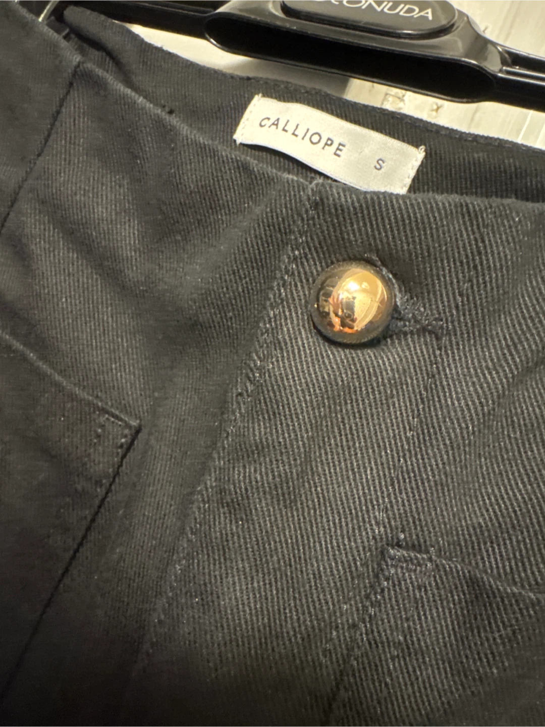 Calliope Black Wide Leg Pants - Size Small - photo 3