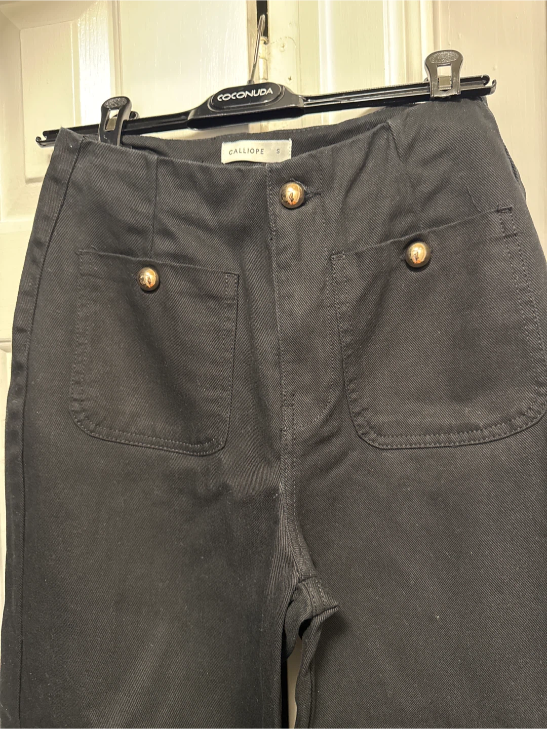 Calliope Black Wide Leg Pants - Size Small - photo 2