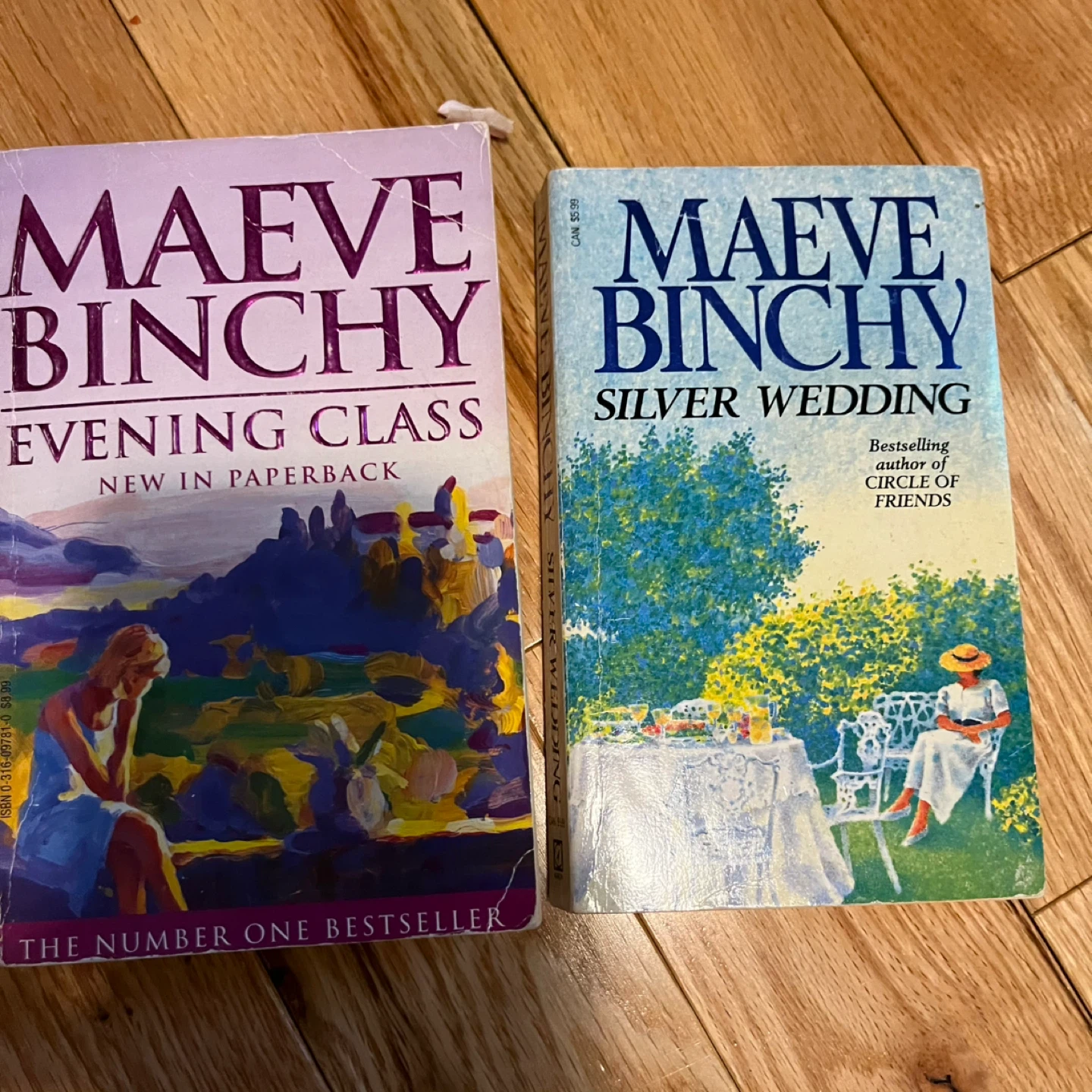 Maeve Binchy Evening Class & Silver Wedding Books