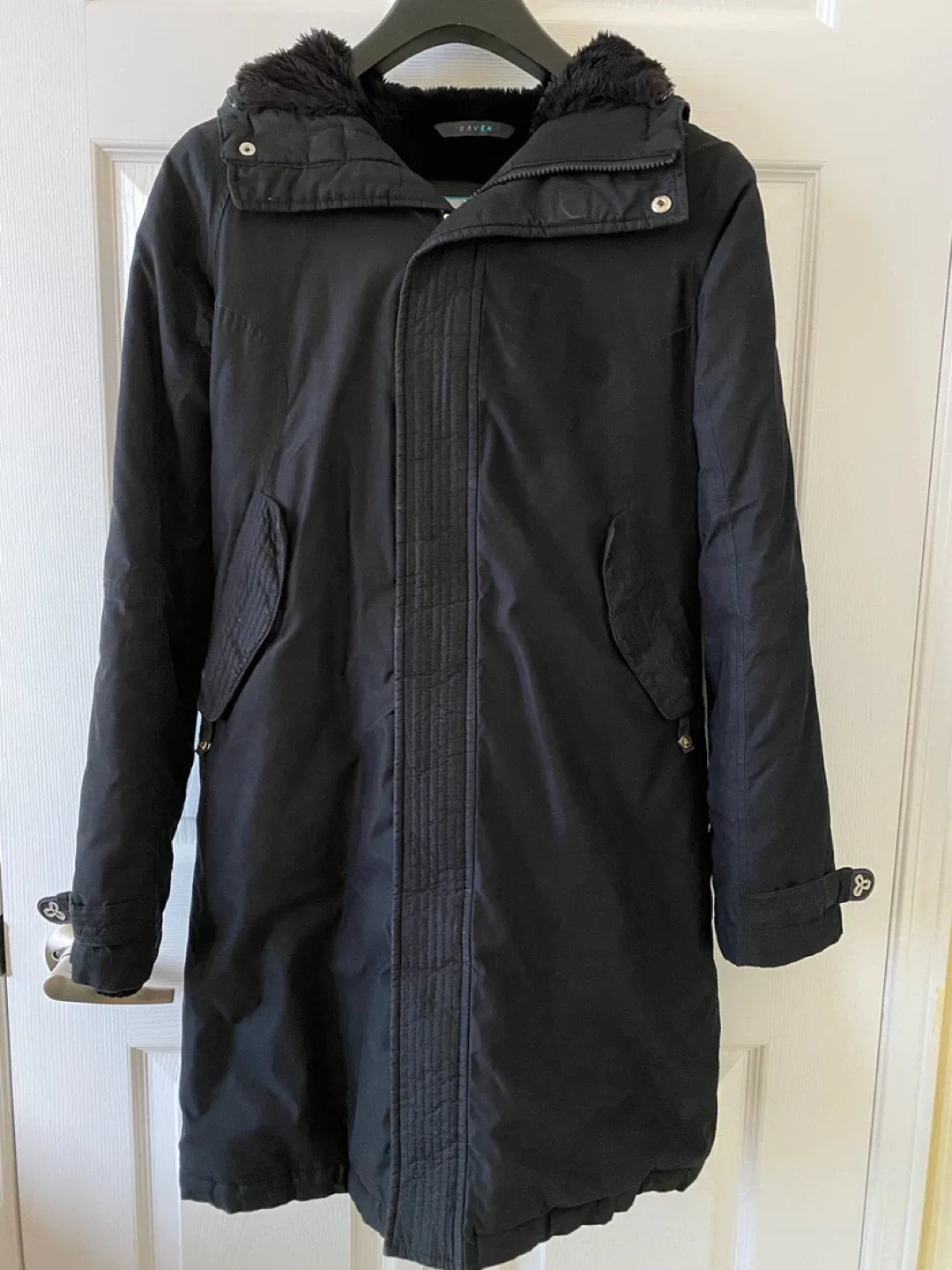 TNA Black Winter Coat - Size S thumbnail