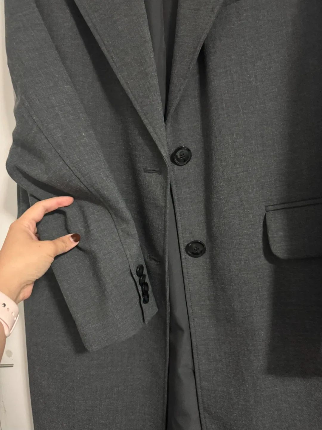 H&M Grey Coat - Size XS image indicator(3)