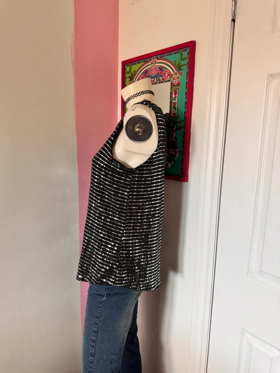 Black and Silver Sequin Top image indicator(4)