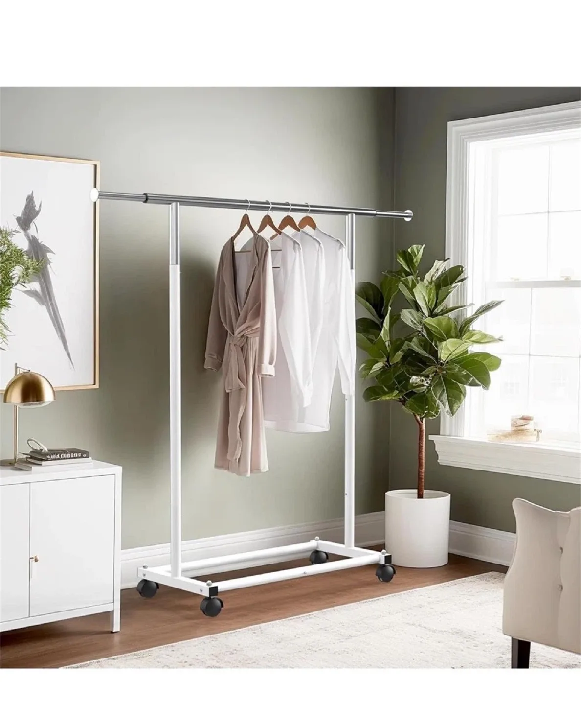 Rolling Garment Rack - Clothes Organizer image indicator(2)