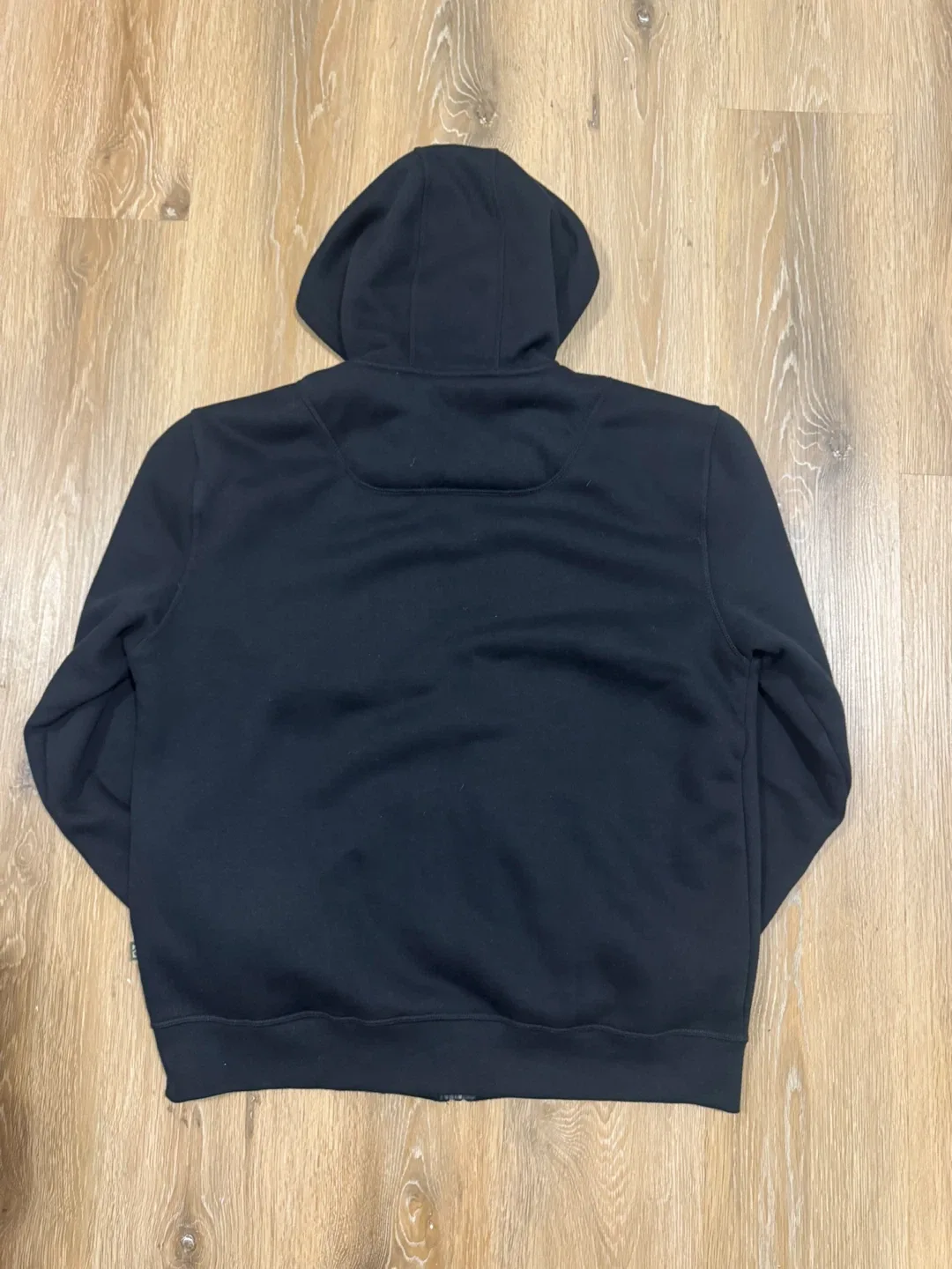 BC Clothing Mens Black Plush Lined Zip Up Hoodie Size Large image indicator(3)