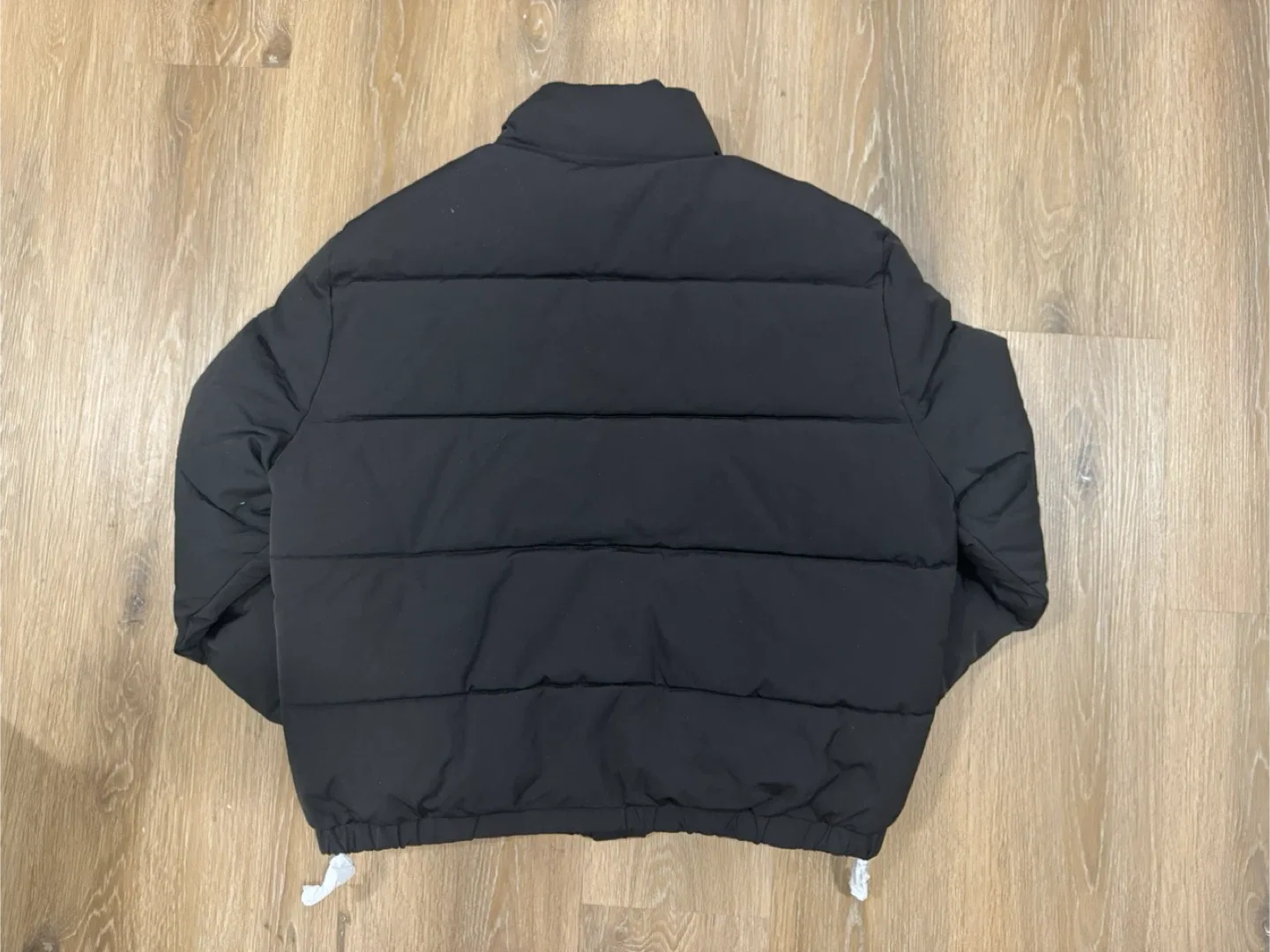 Zara Mens Relaxed Fit Black Puffer Jacket Size Large image indicator(3)