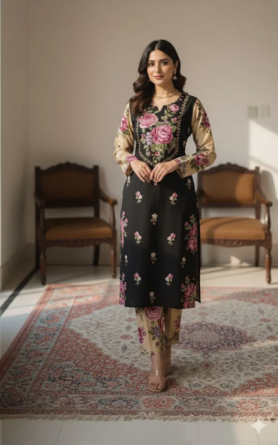 Floral Pajama Set image indicator(3)