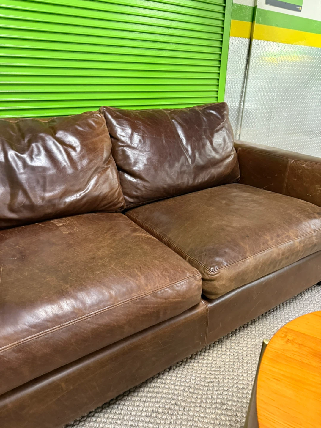 Room & Board Metro Leather Sofa – FREE DELIVERY - photo 4