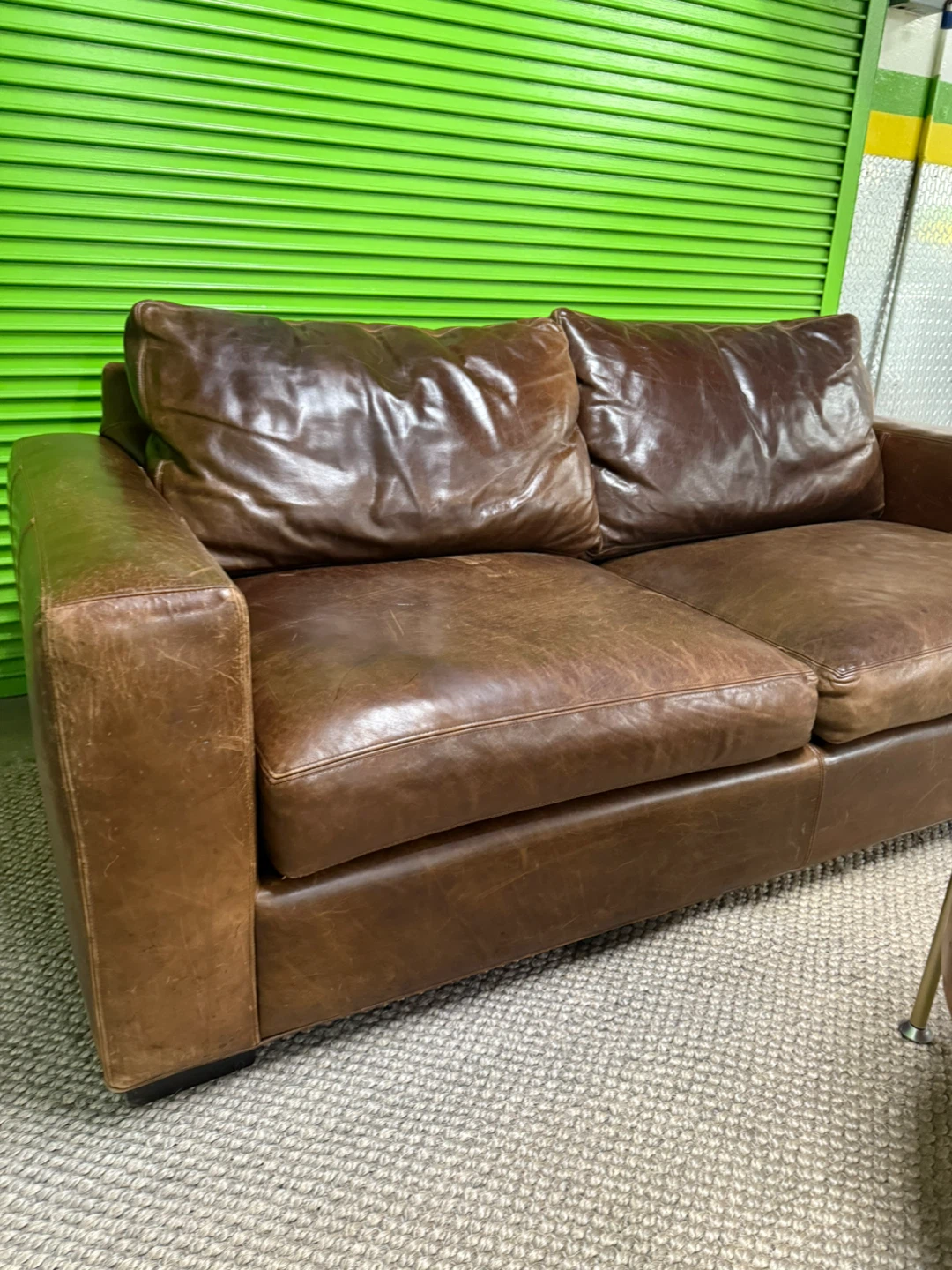 Room & Board Metro Leather Sofa – FREE DELIVERY - photo 5