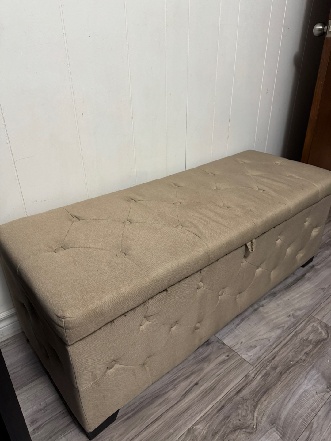 Tufted Storage Bench Ottoman