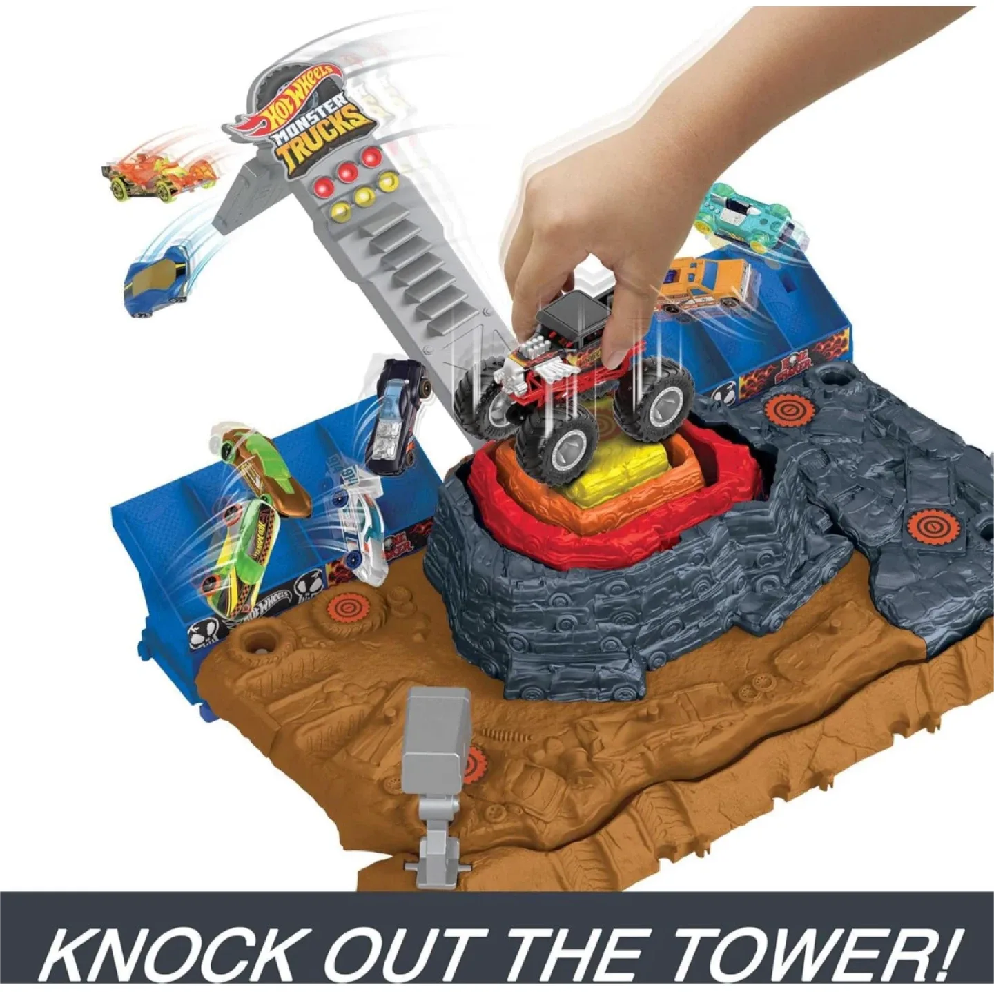 Hot Wheels Monster Trucks Arena Smashers +Bone Shaker truck image indicator(3)