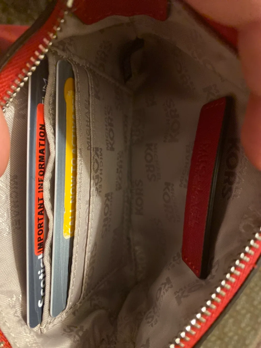 Michael Kors Red Wristlet image indicator(2)