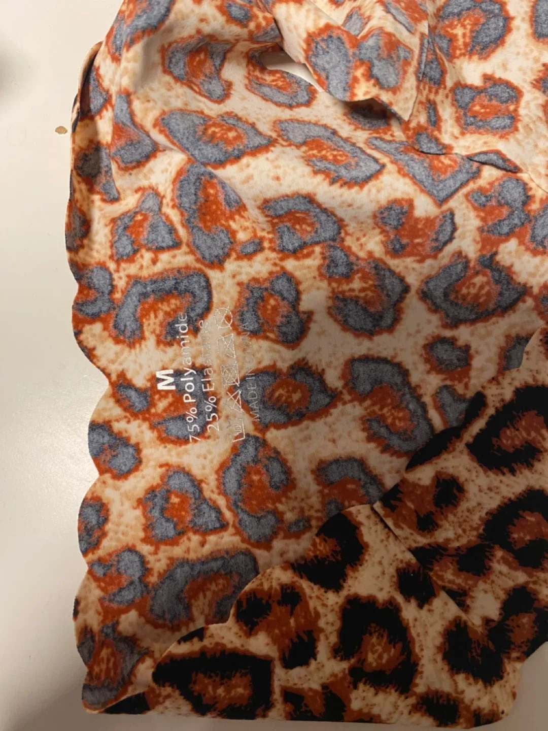 Leopard Print Thong - Size M