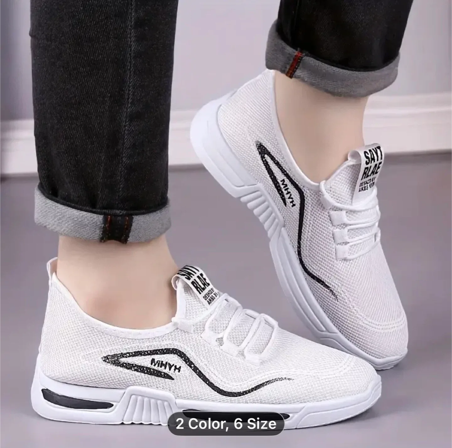 White Sneakers - 8.5/42 Size Available image indicator(4)