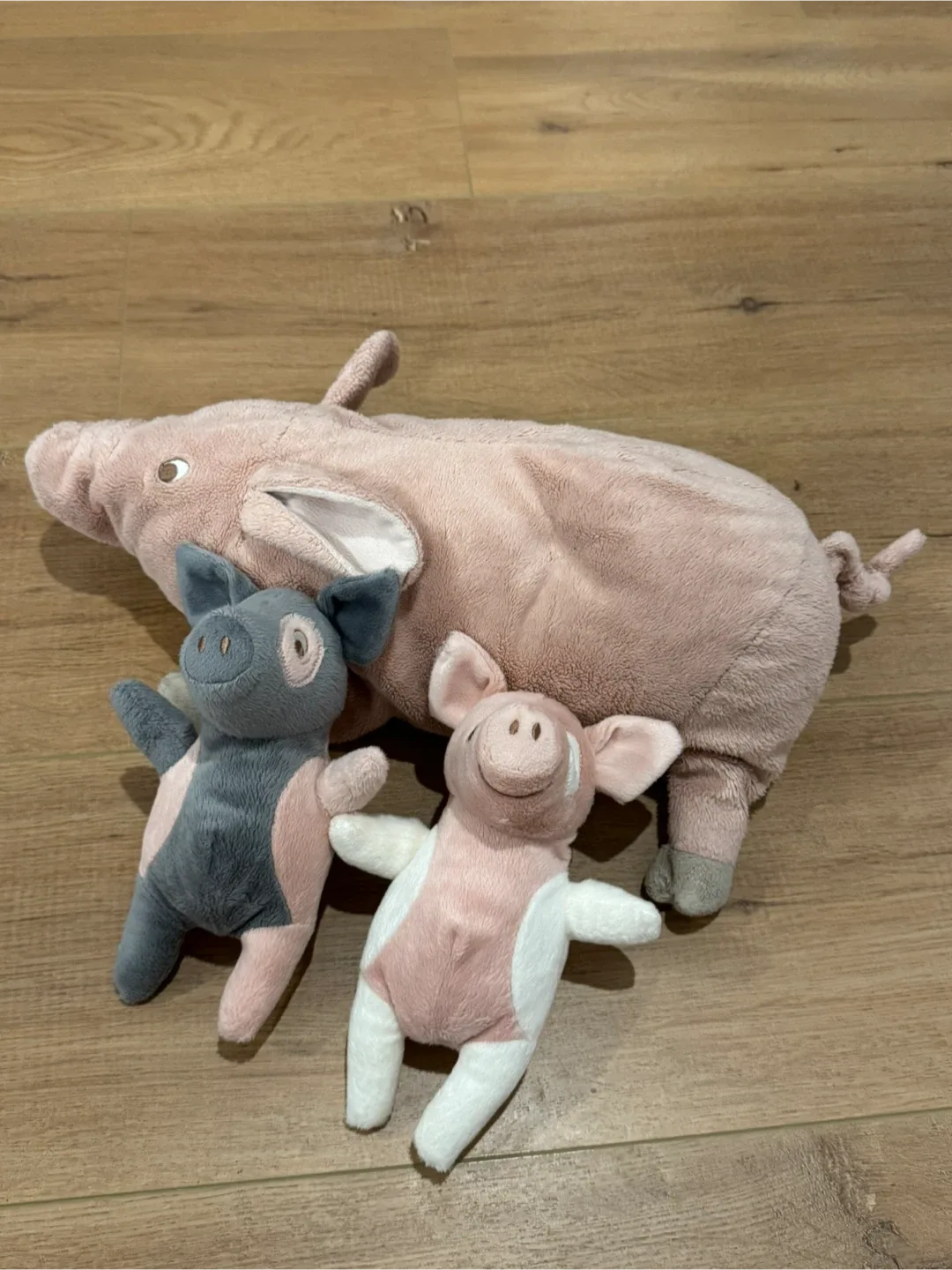 Ikea Pink Pig Stuffed Animals - 3 Plush Toys thumbnail