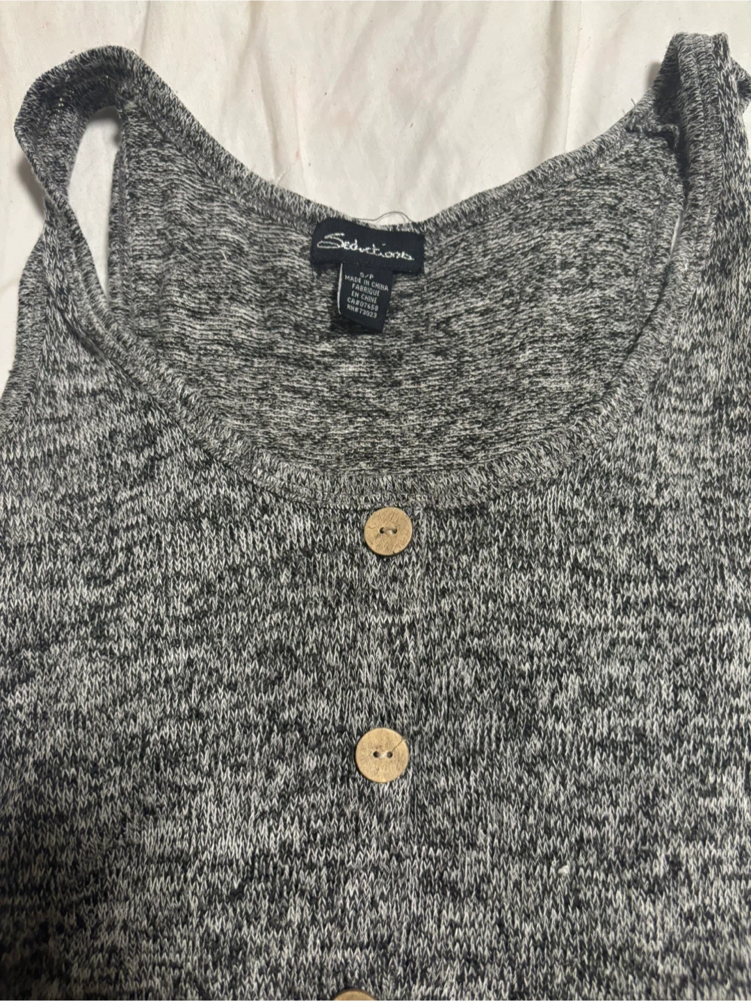 Seduvtions Grey Tank Top - Size S - photo 2
