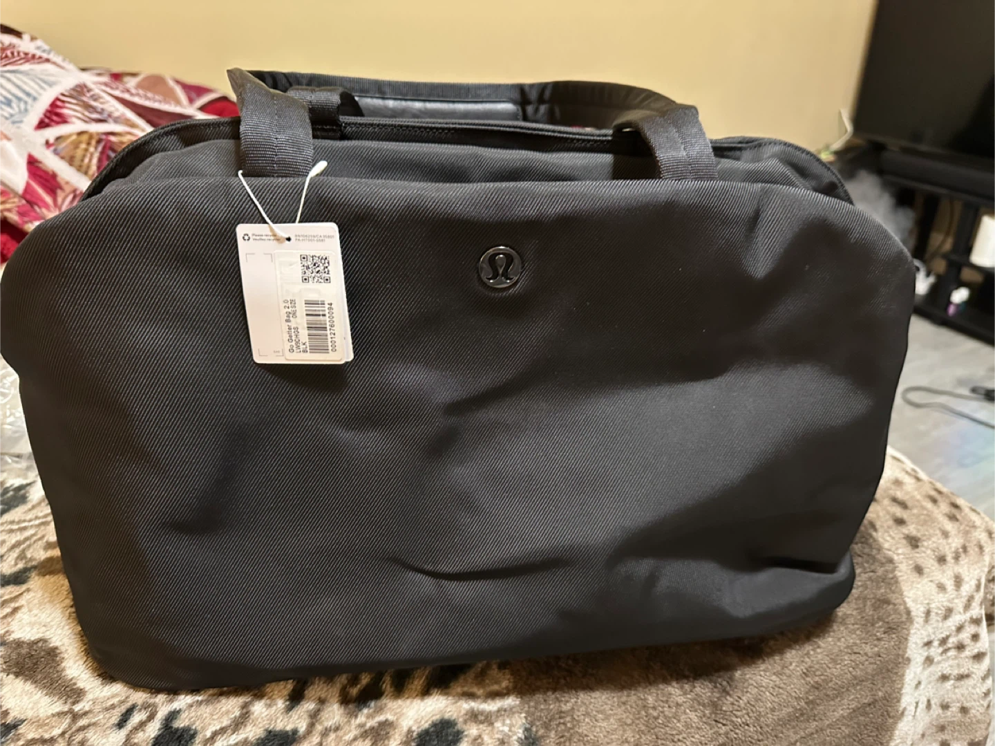 Lululemon Black Gym Bag