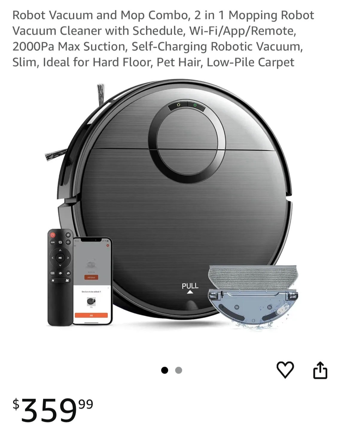 T7S Robot Vacuum & Mop Combo thumbnail