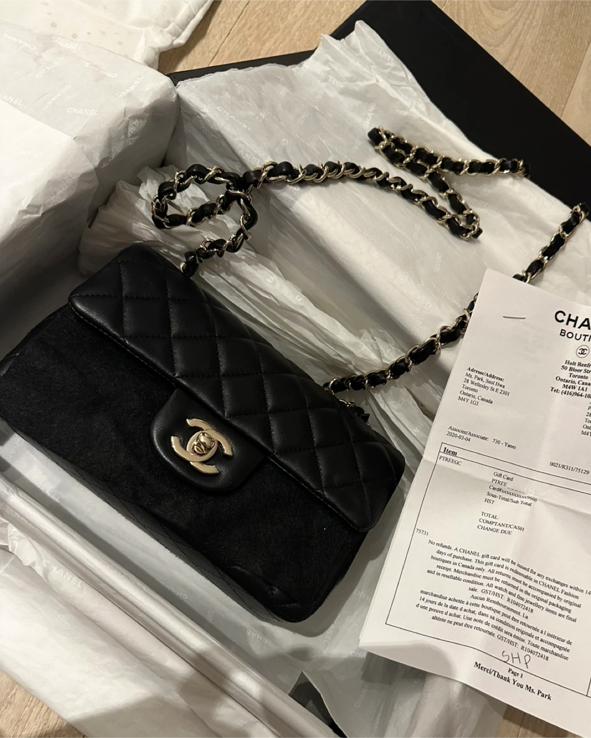 Chanel Black Classic mini Flap Bag - photo 2