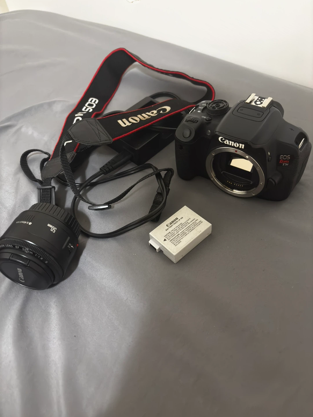 Canon EOS Rebel T5i DSLR Camera with 50mm Lens