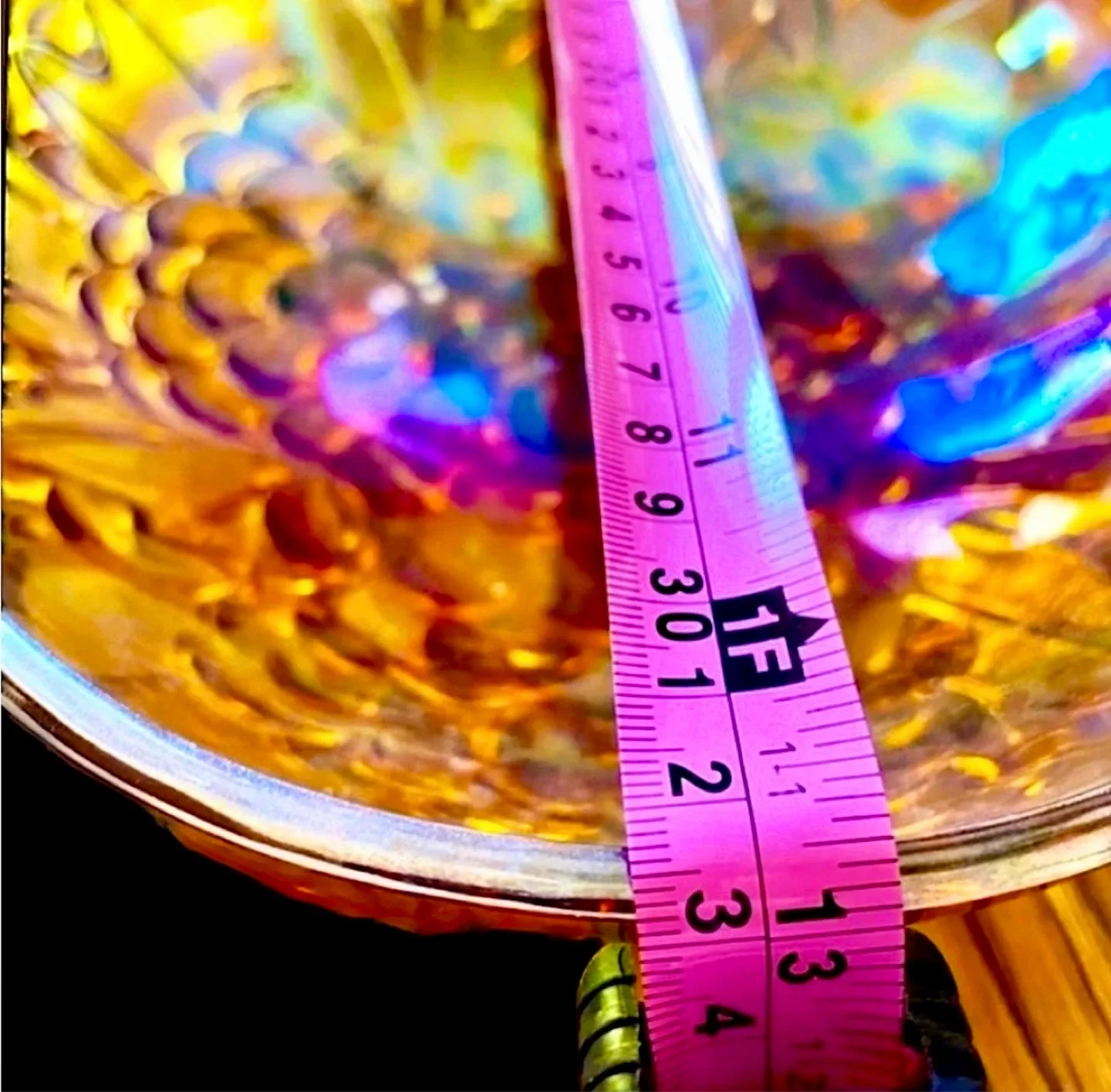 Vintage Indiana Carnival Glass XL Fruit Bowl image indicator(8)