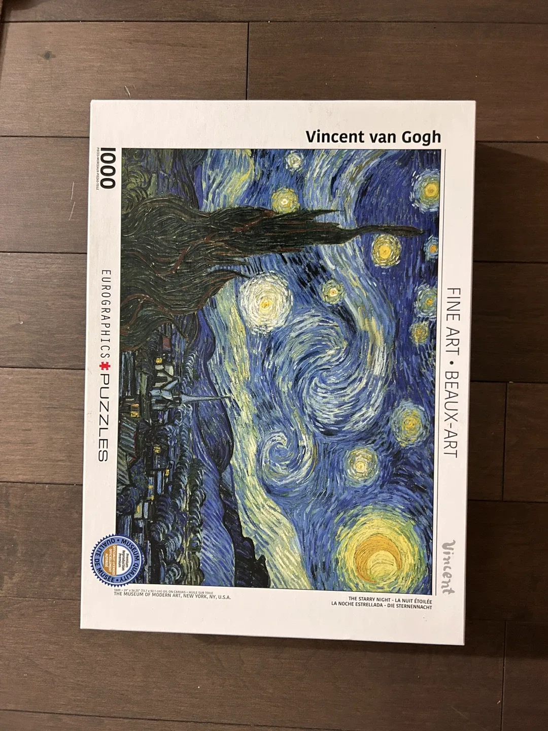 Vincent van Gogh 'The Starry Night' 1000-Piece Puzzle thumbnail