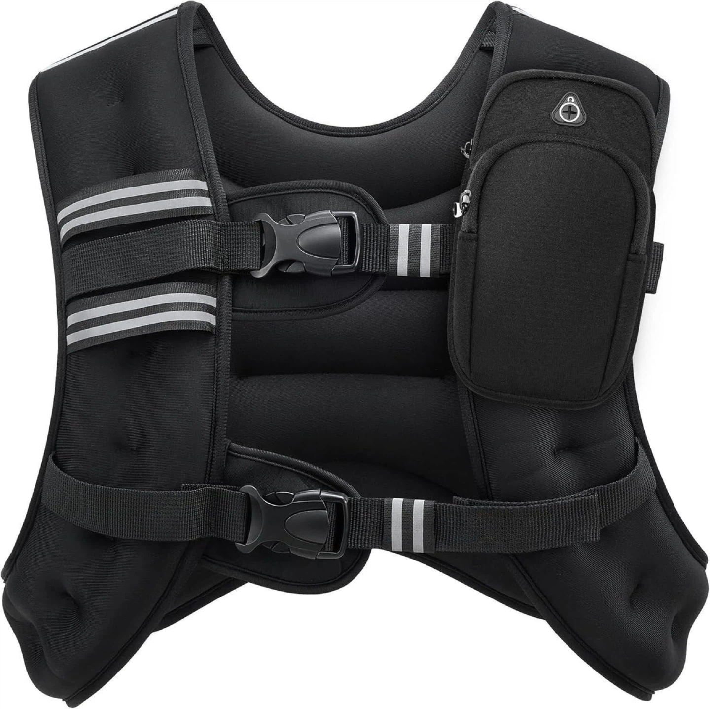 Adjustable Black Weighted Vest