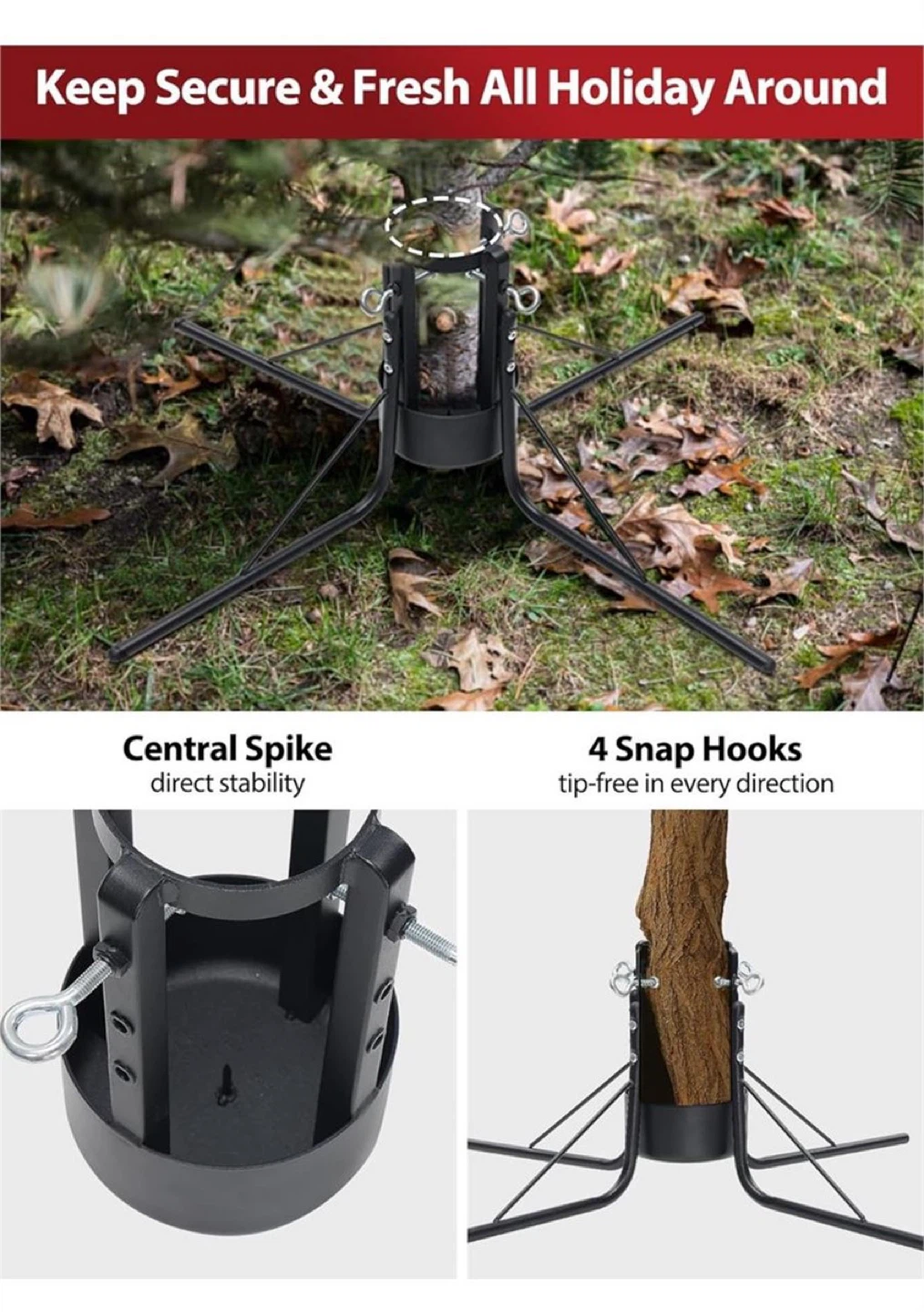 Christmas Tree Stand for Real Trees - New in Box - photo 3