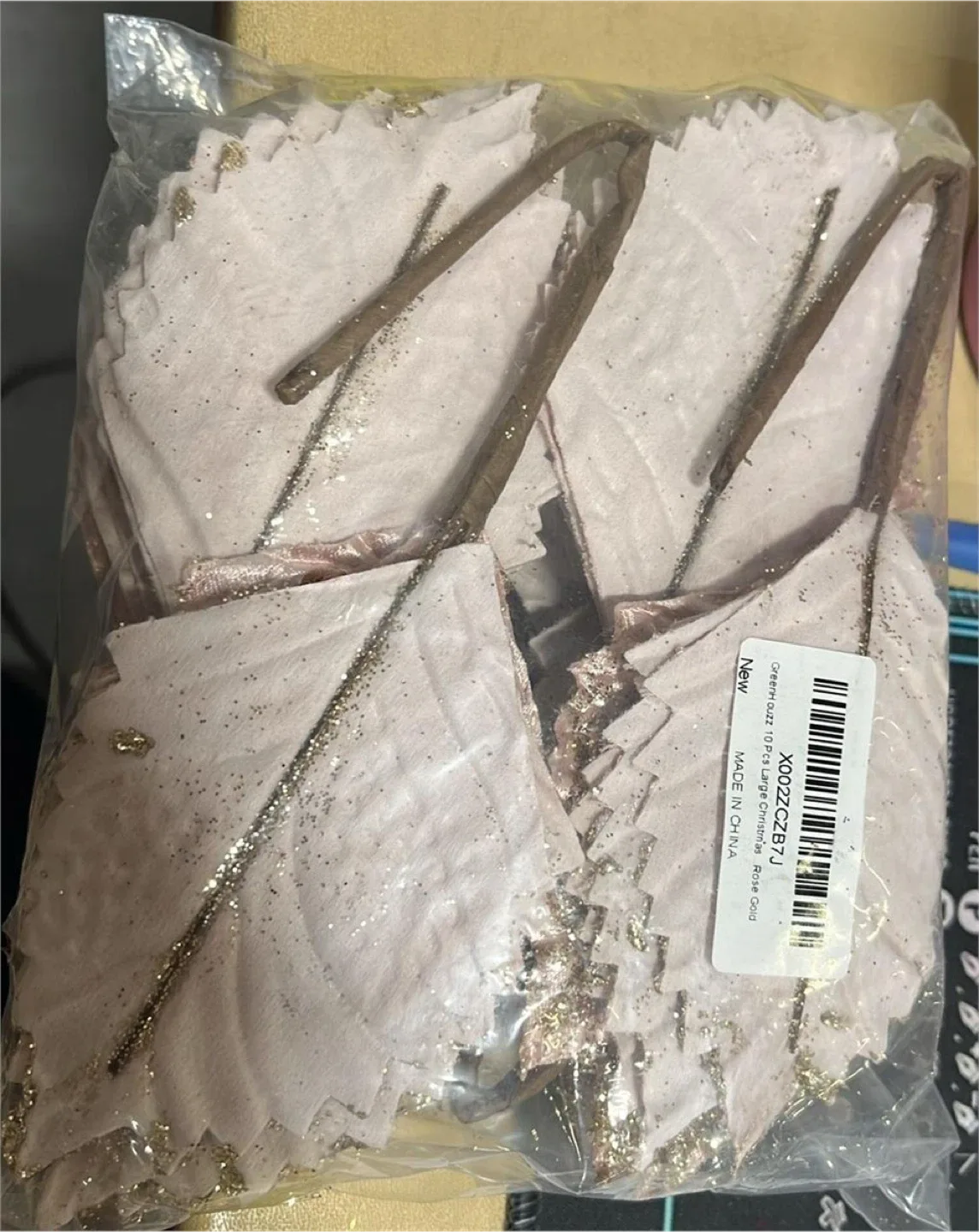 New Greenzla 10pcs Large Glitter Rose Gold image indicator(4)