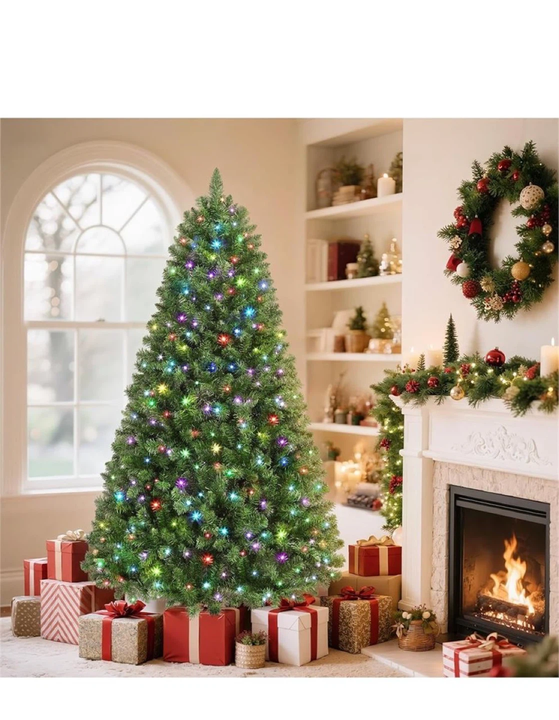 Pre-lit Artificial Christmas Tree 5ft