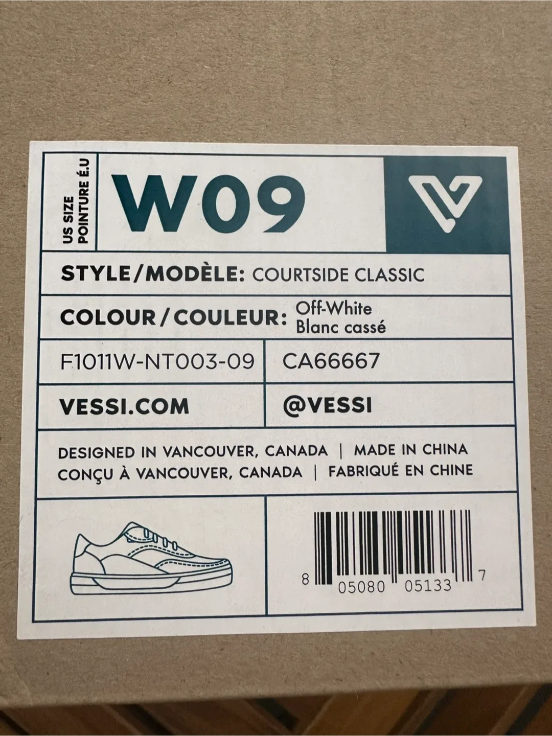 Vessi Courtside Classic Women's Size 9 image indicator(7)