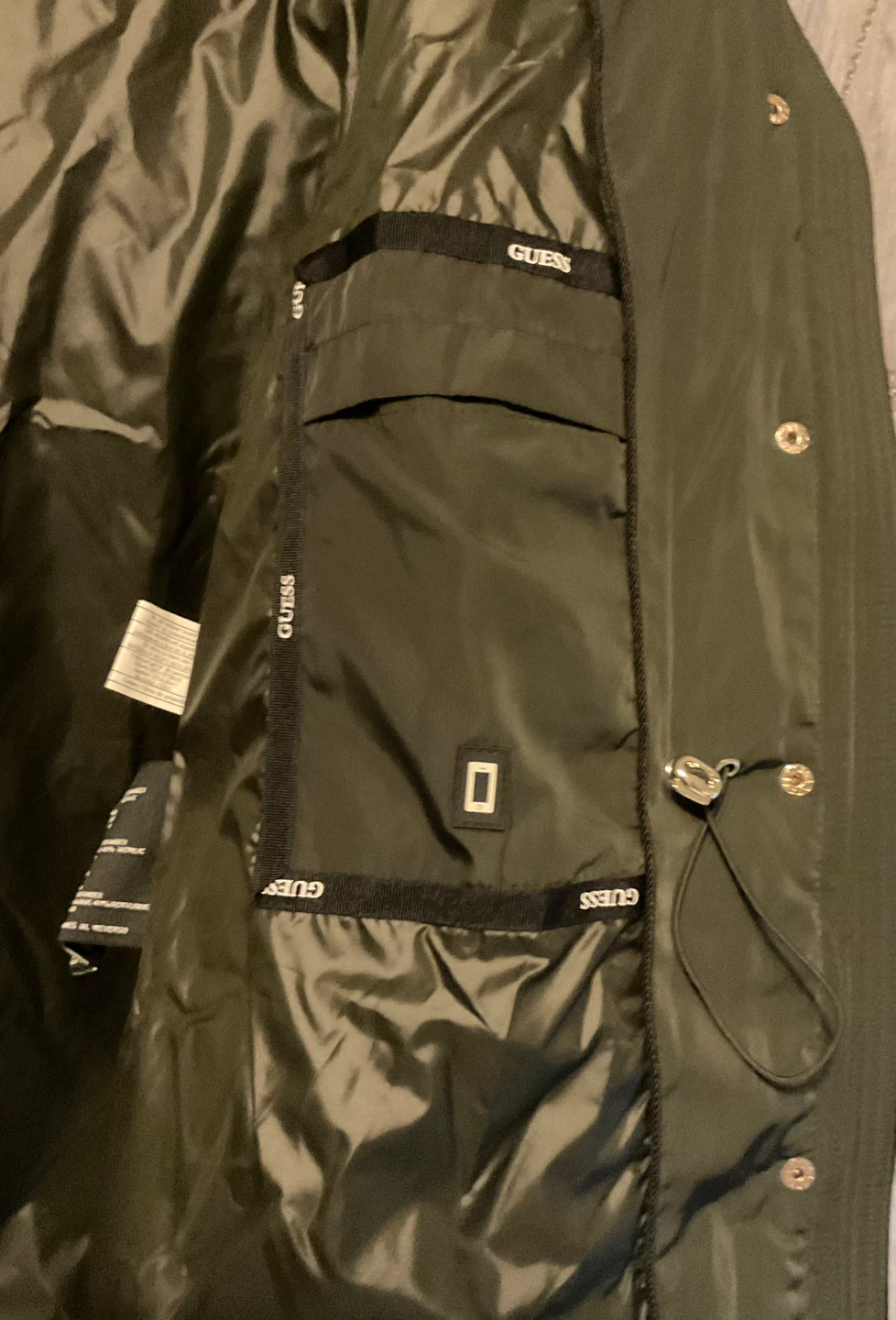 GUESS Olive Green Puffer Jacket - photo 5