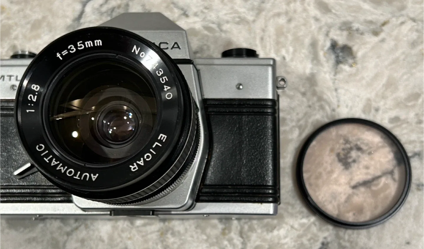 Praktica MTL 5B Film Camera w/ Elicar 35mm Lens image indicator(5)