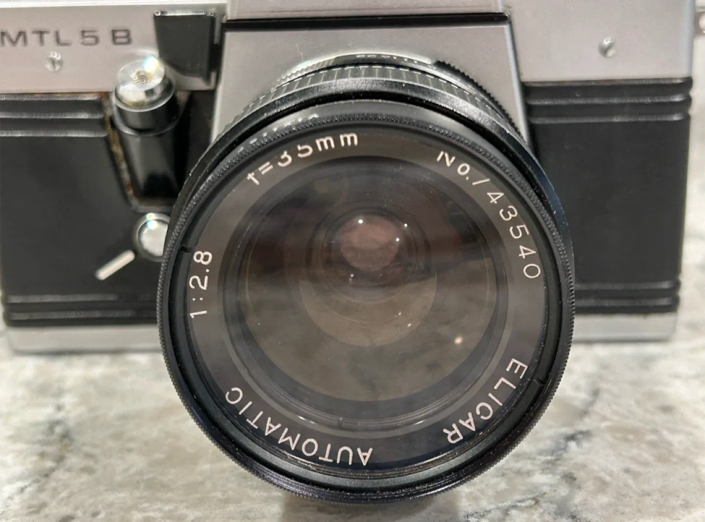 Praktica MTL 5B Film Camera w/ Elicar 35mm Lens image indicator(4)